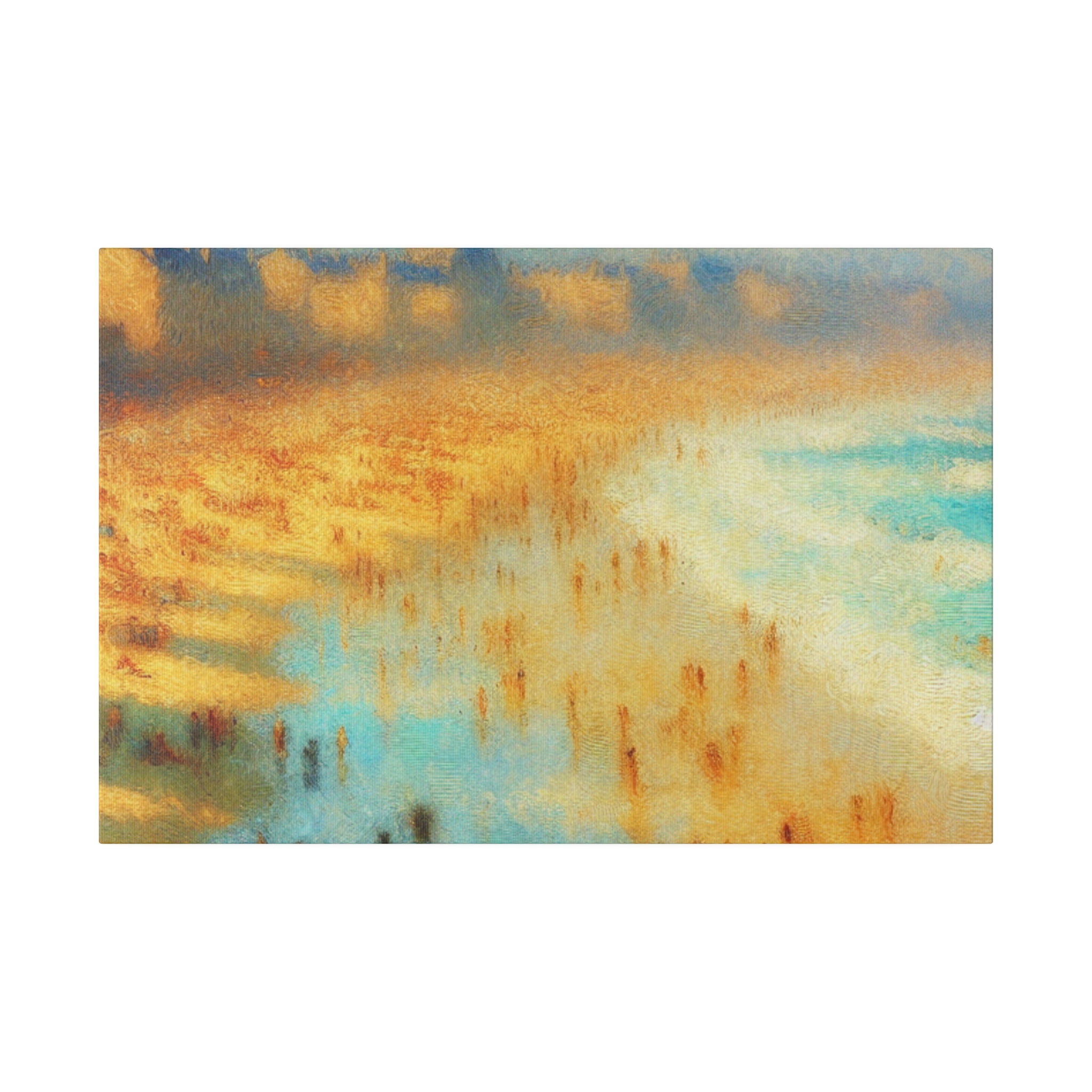 Seaside Reverie Vintage Impressionist Beach Painting Canvas