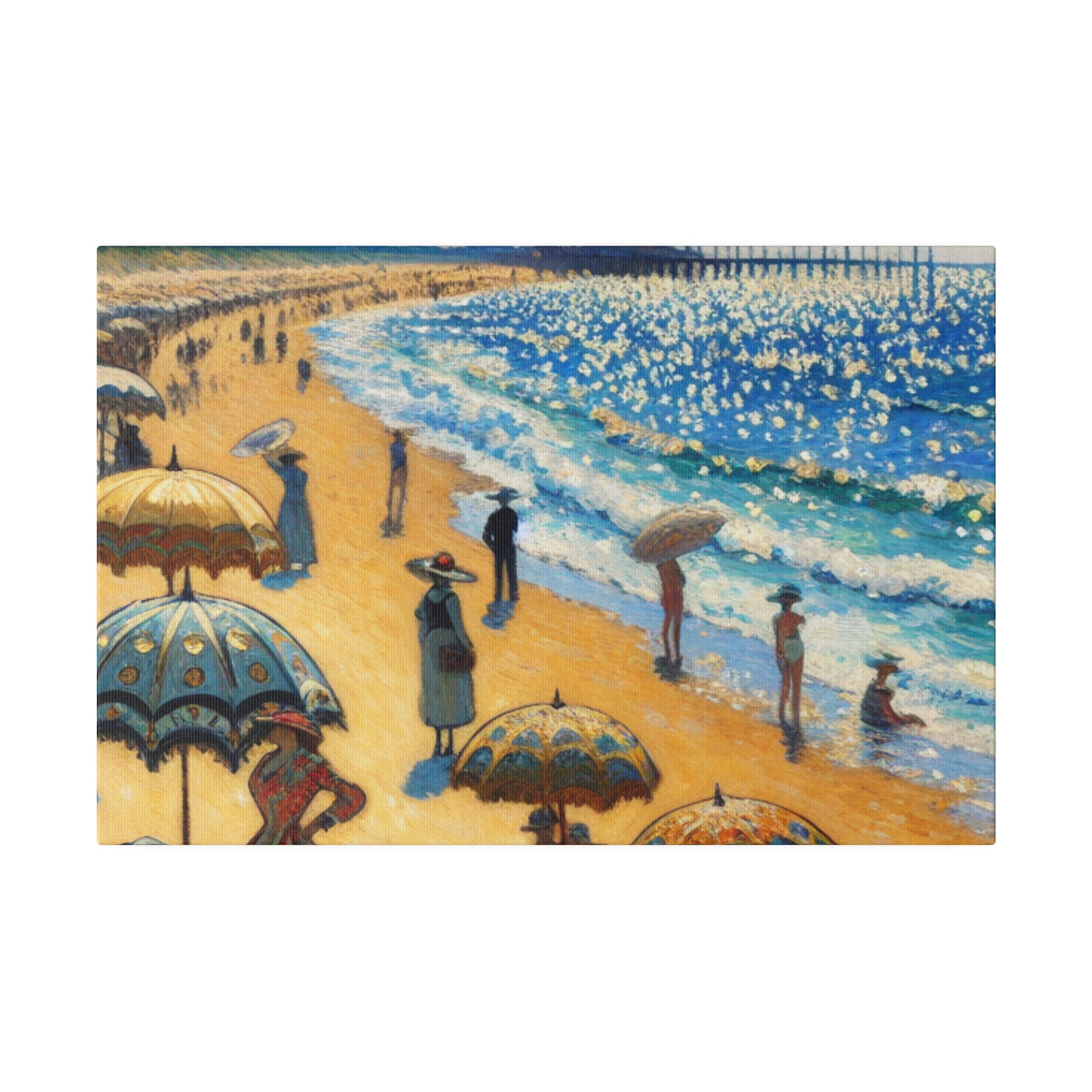 Seashore Reverie Coastal Decor Impressionist Beach Painting Canvas