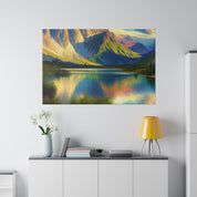 Peak Mountain Symphony Mountain Landscape Painting Canvas