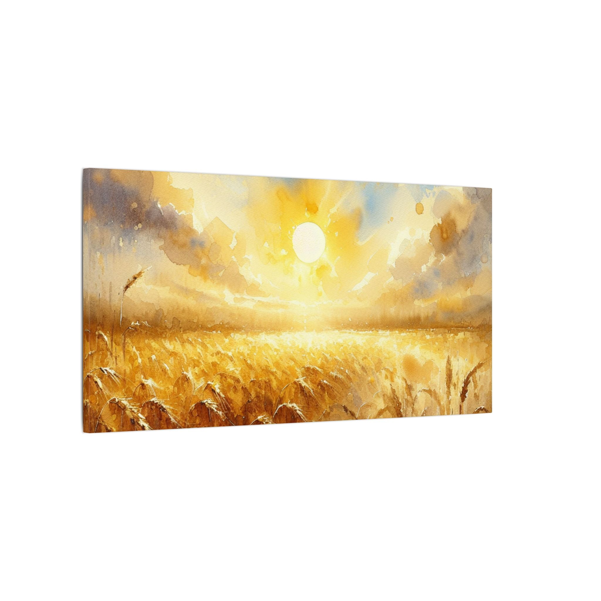 Quiet Gold Fields Canvas