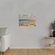 Sunday Beach Day Coastal Decor Beach Painting Canvas