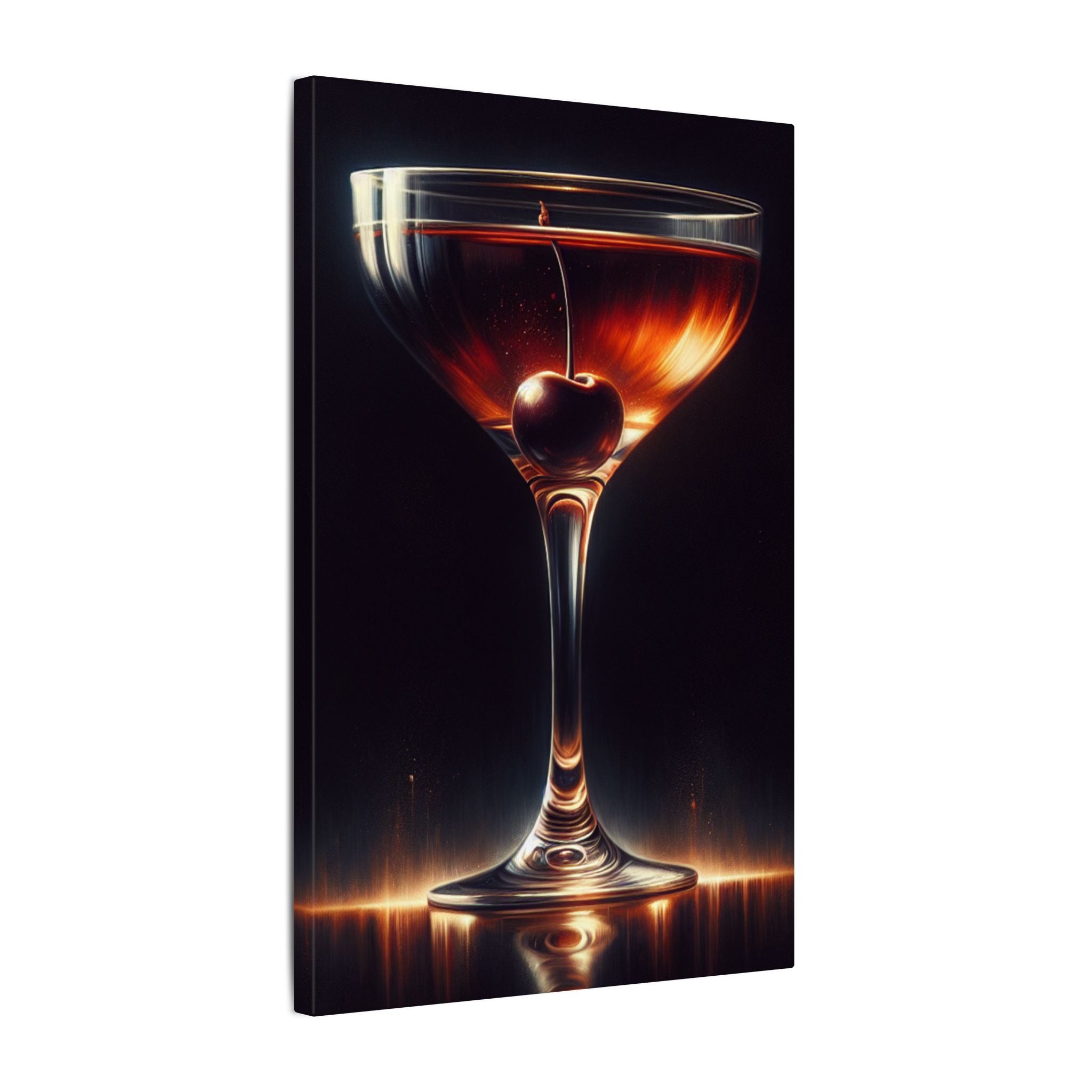 Manhattan Cocktail Modern Canvas