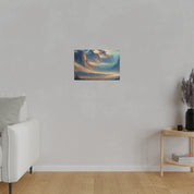 Majestic Swirl Mountain Landscape Painting Canvas