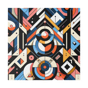 Confluence of Vibrant Symmetry Geometric Painting Canvas