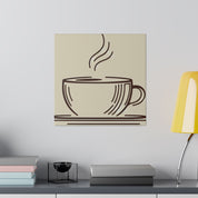 Simplicity in Sips Minimalist Coffee Decor Artistry Coffee Wall Art Canvas