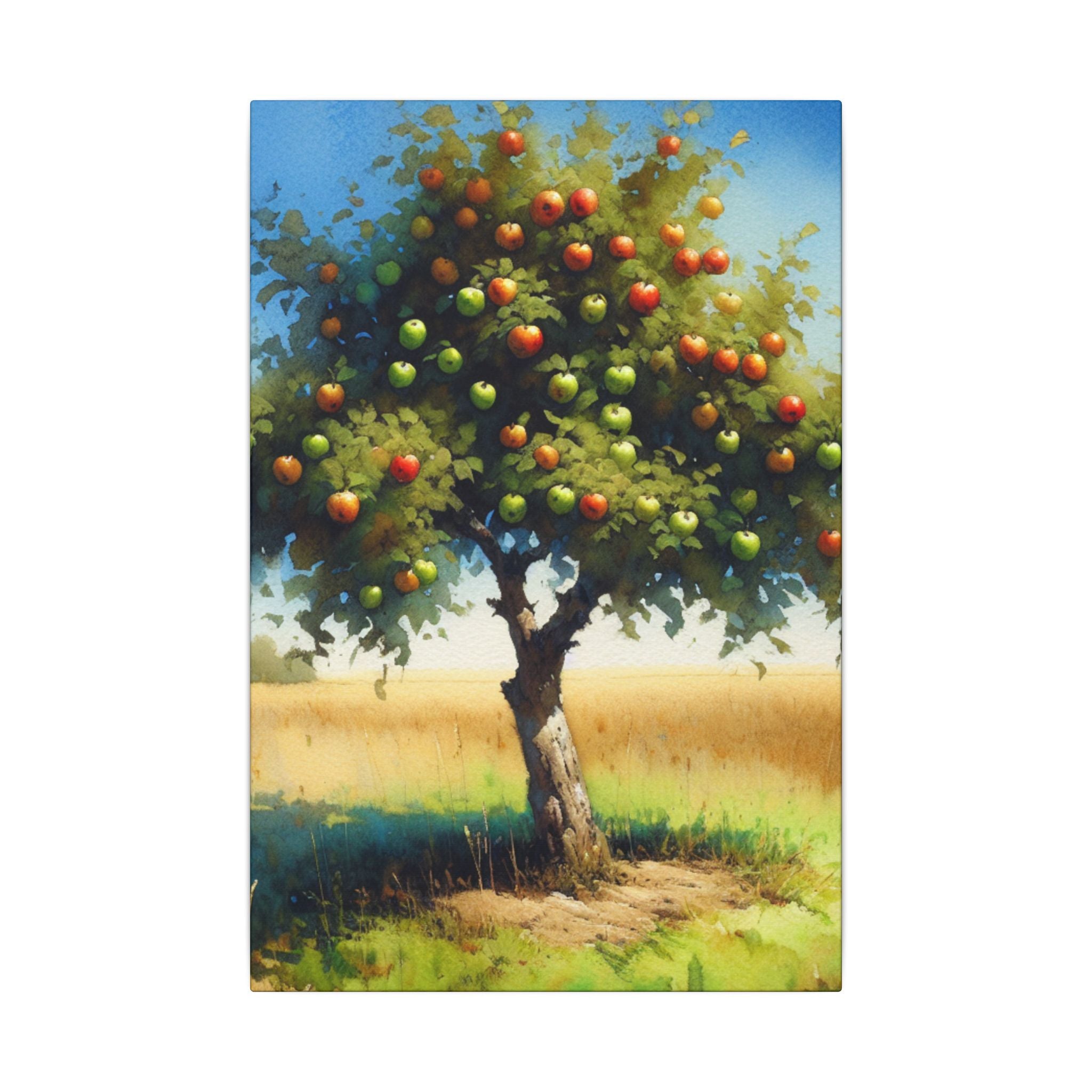 Hilltop Apple Tree Canvas