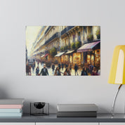 Parisian Brushstroke Symphony French Street Painting Canvas