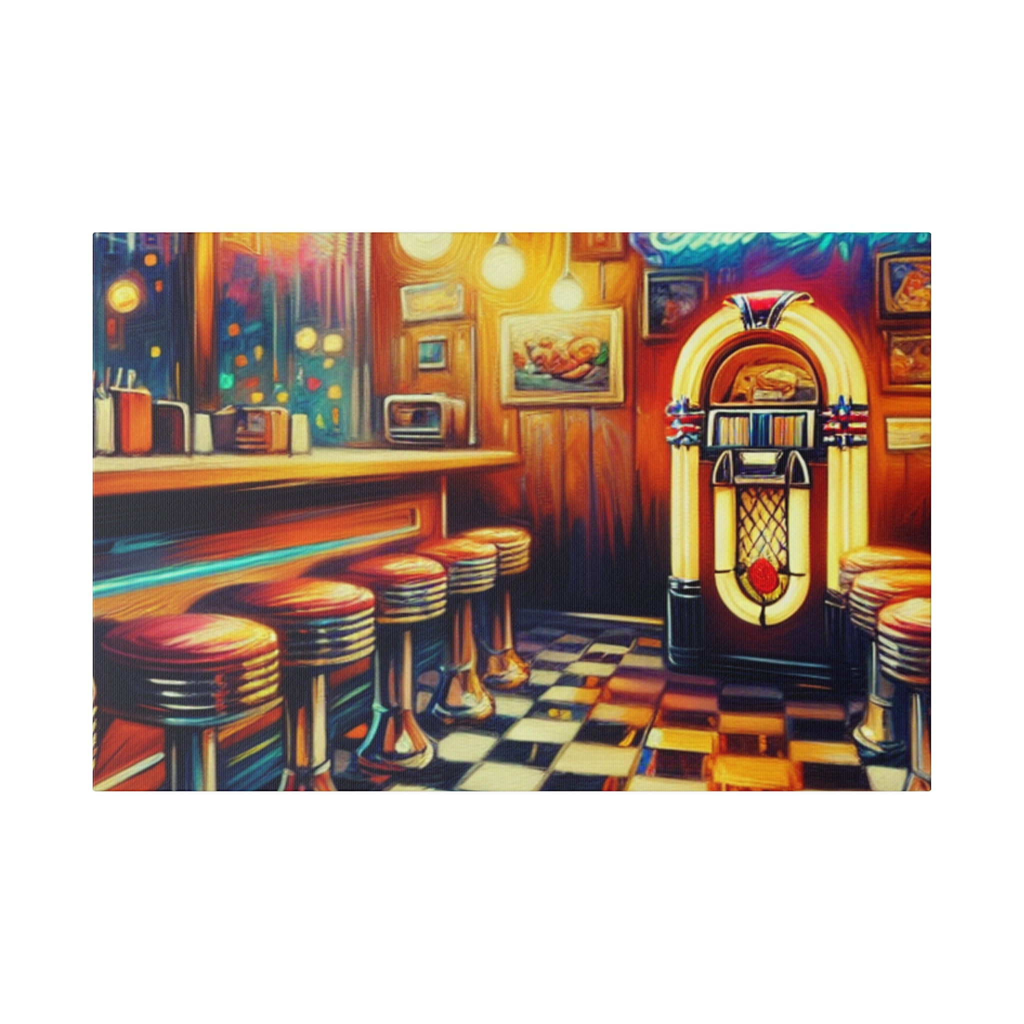 Old School American Pub Painting Canvas