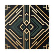 Deco Charm Elegance Pattern Art Deco Wall Art Canvas