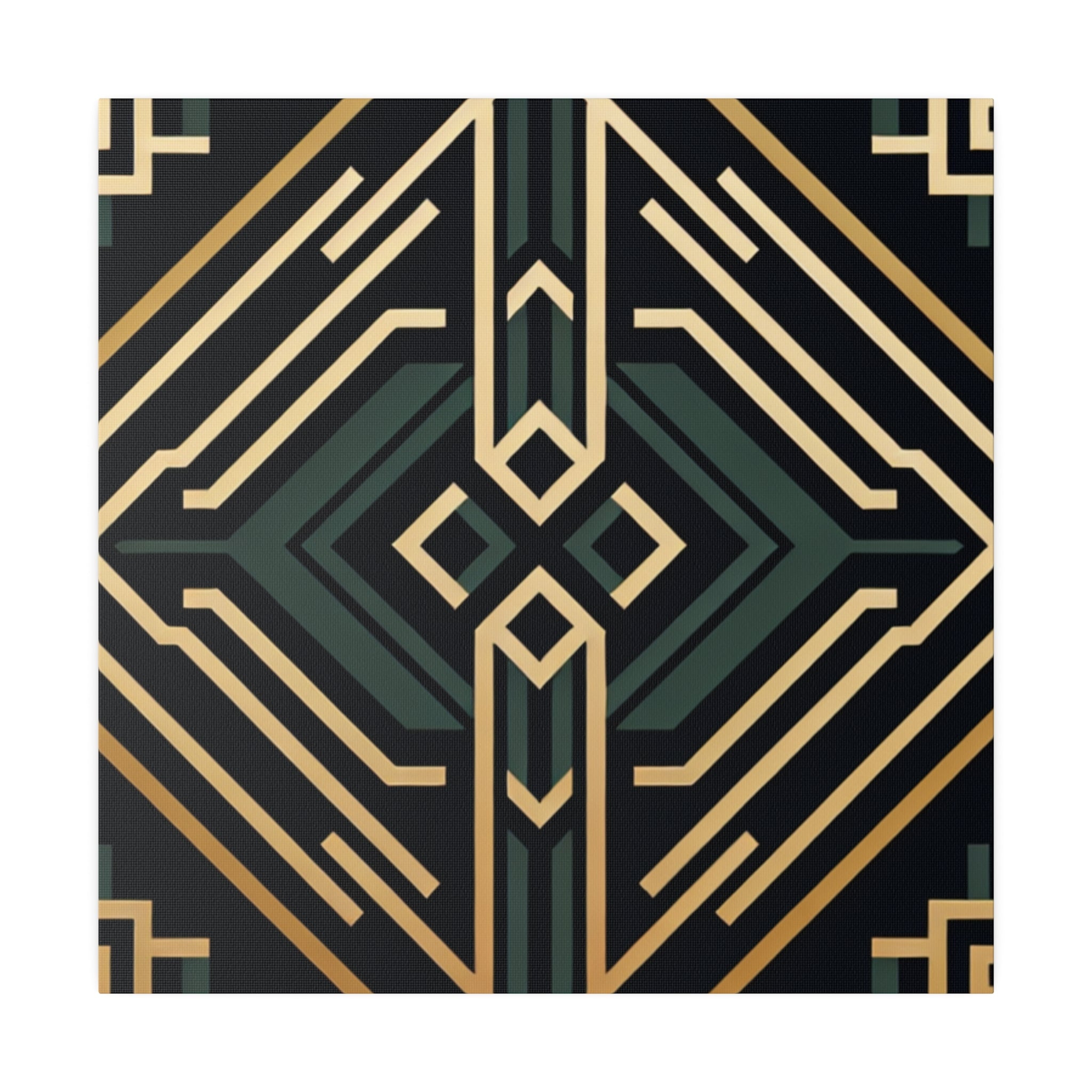 Deco Charm Elegance Pattern Art Deco Wall Art Canvas