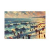 Seaside Tranquillity Beach Landscape Painting Canvas