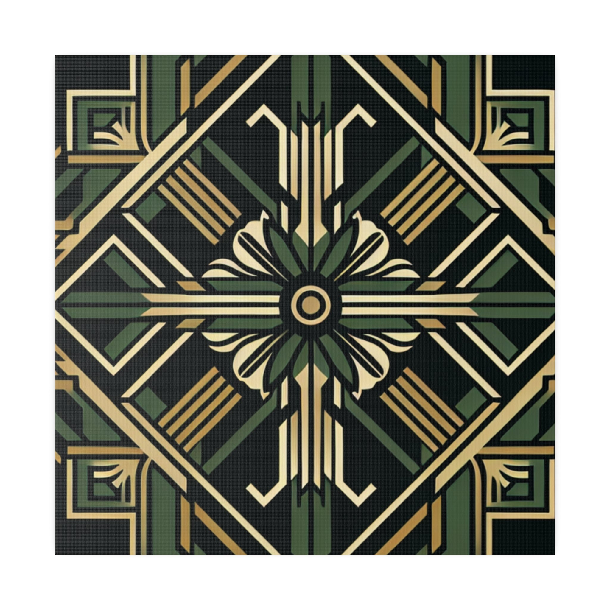 Deco Dazzle Elegance Pattern Art Deco Wall Art Canvas