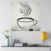 Simplicity Brew Elegance Coffee Art Canvas