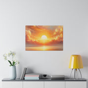 Dawn's Vibrant Embrace Impressionist Sunrise Painting Canvas