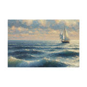 Sailboat Mirage Sailboat Painting Canvas