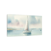 Bay Coastal Sailboat Canvas