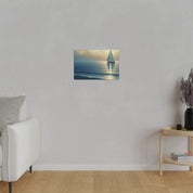 Serenity Voyage Sailboat Painting Canvas