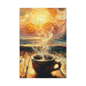 Coffee, Sunshine and the Sea Canvas