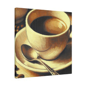 Rich Brown Aroma Impressionist Painting Coffee Painting Canvas