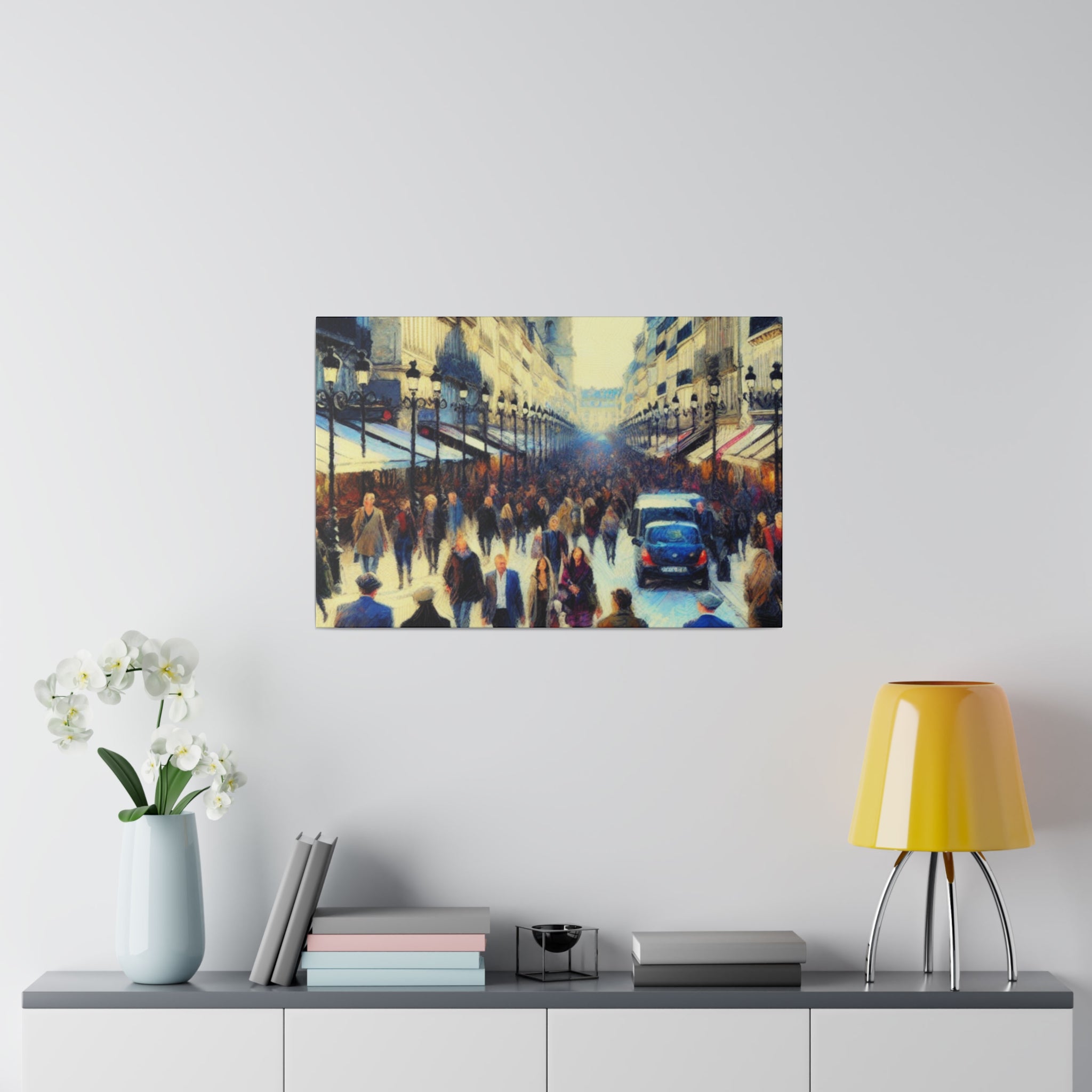 Rue d'Art Vivant French Street Painting Canvas