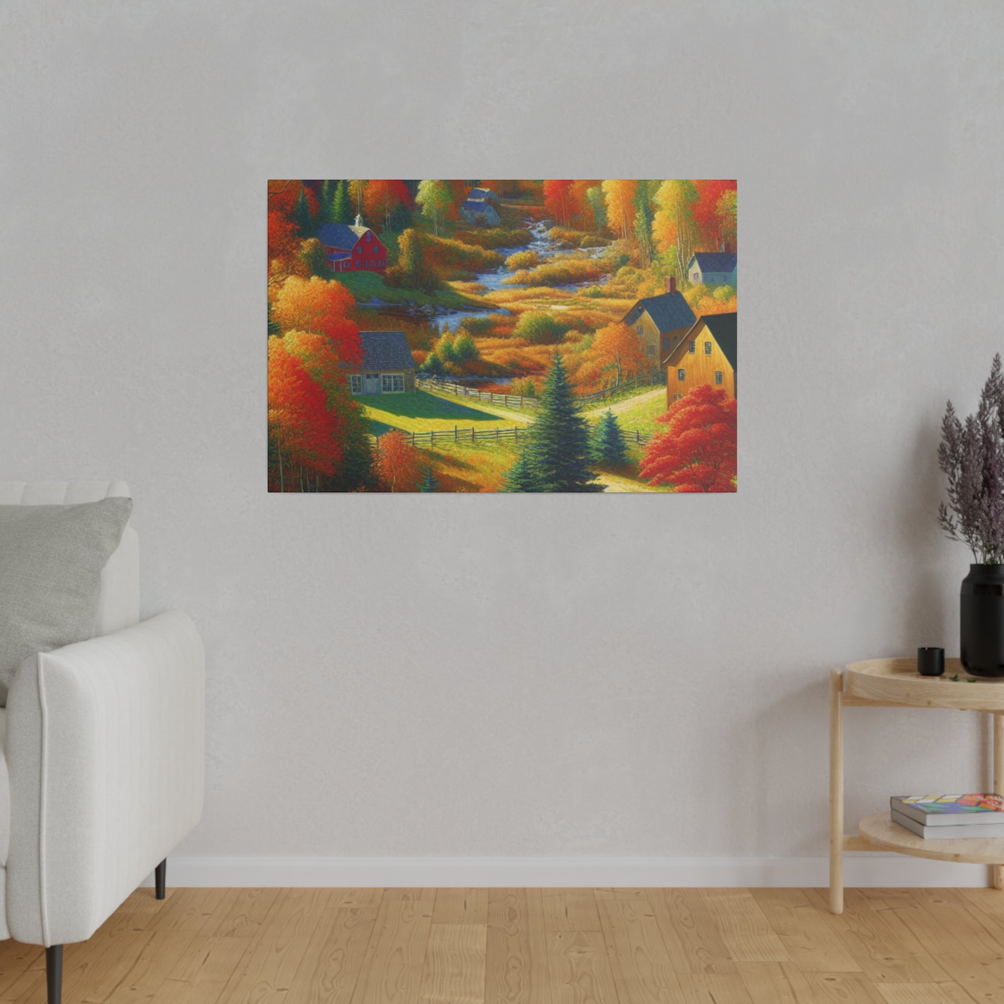 Autumn Embrace Radiance Fall Painting Canvas