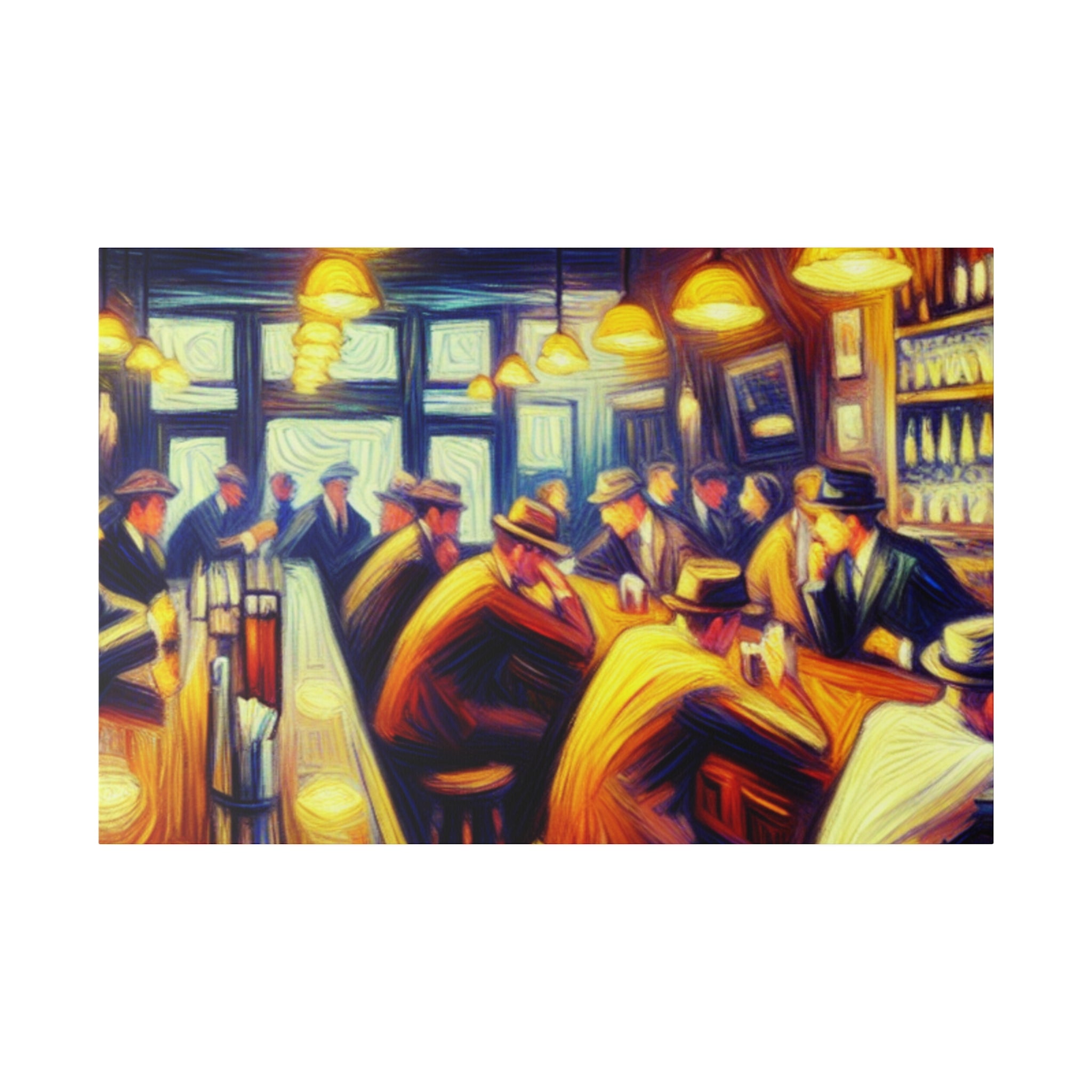 1950s 6pm Weekday Retro Bar Art Canvas