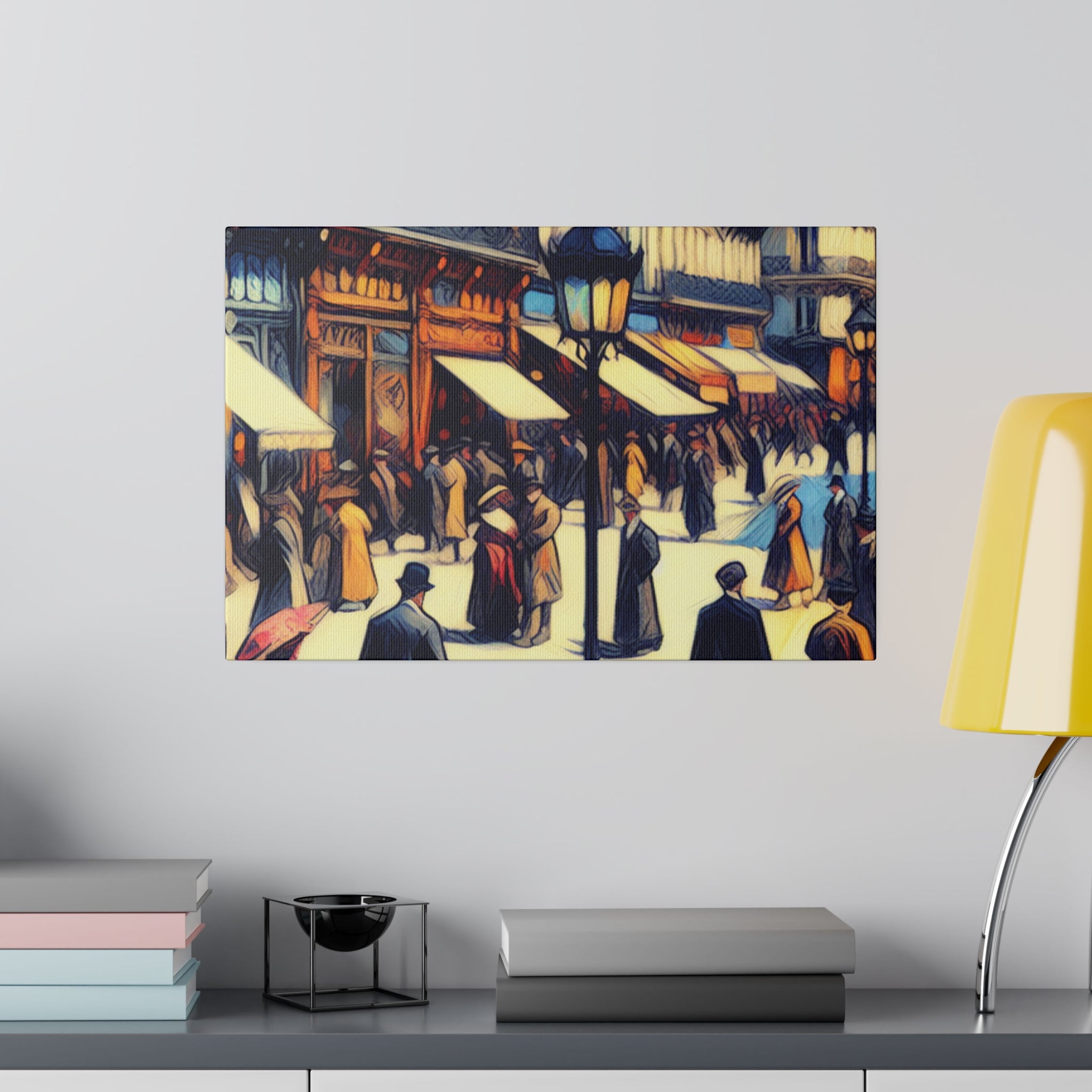 Montmartre Muse Maze French Street Painting Canvas