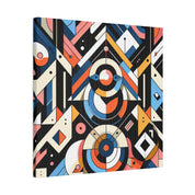 Confluence of Vibrant Symmetry Geometric Painting Canvas