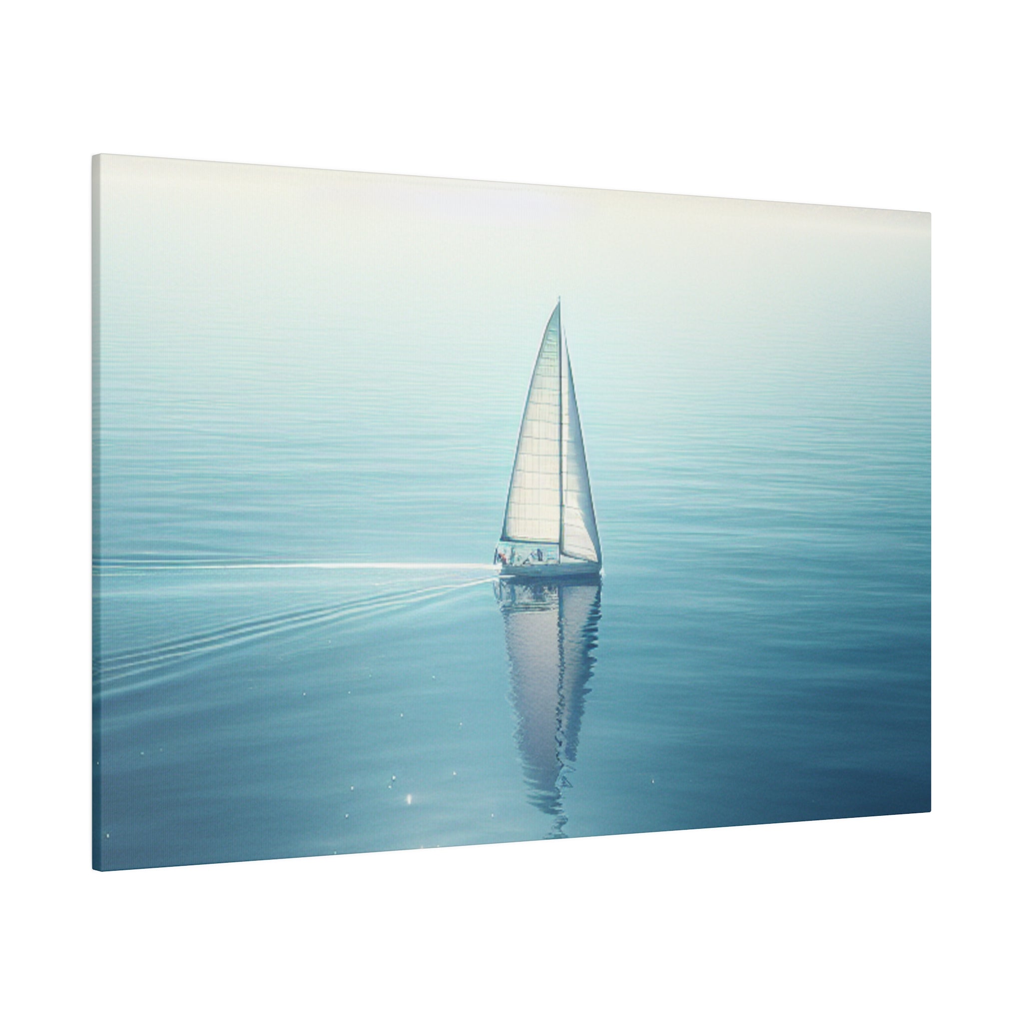 Seafaring Tranquility Seascape Sailboat Painting Canvas