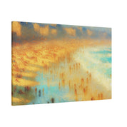 Seaside Reverie Vintage Impressionist Beach Painting Canvas