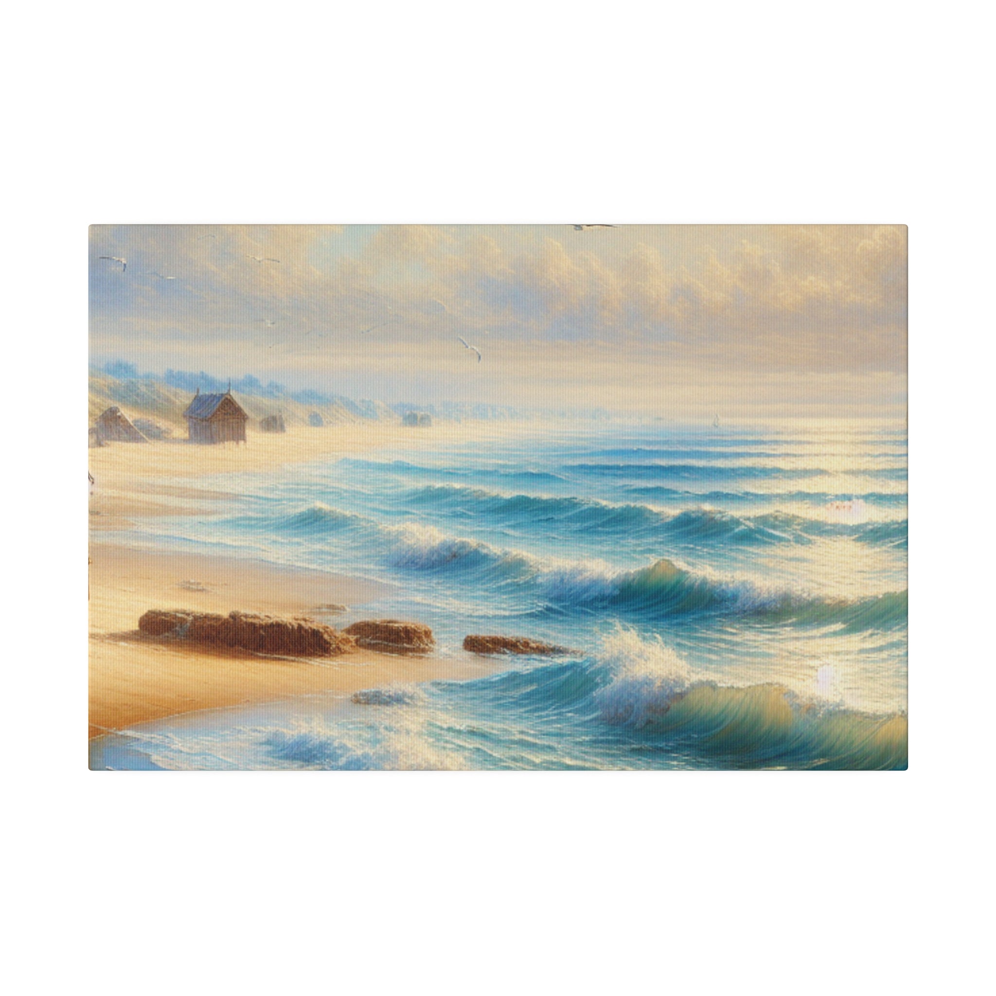 Seashore Reverie Coastal Beach Painting Canvas