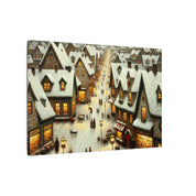 Small Town Christmas Canvas