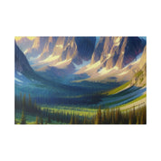 Mystic Mountain Symphony Mountain Landscape Painting Canvas