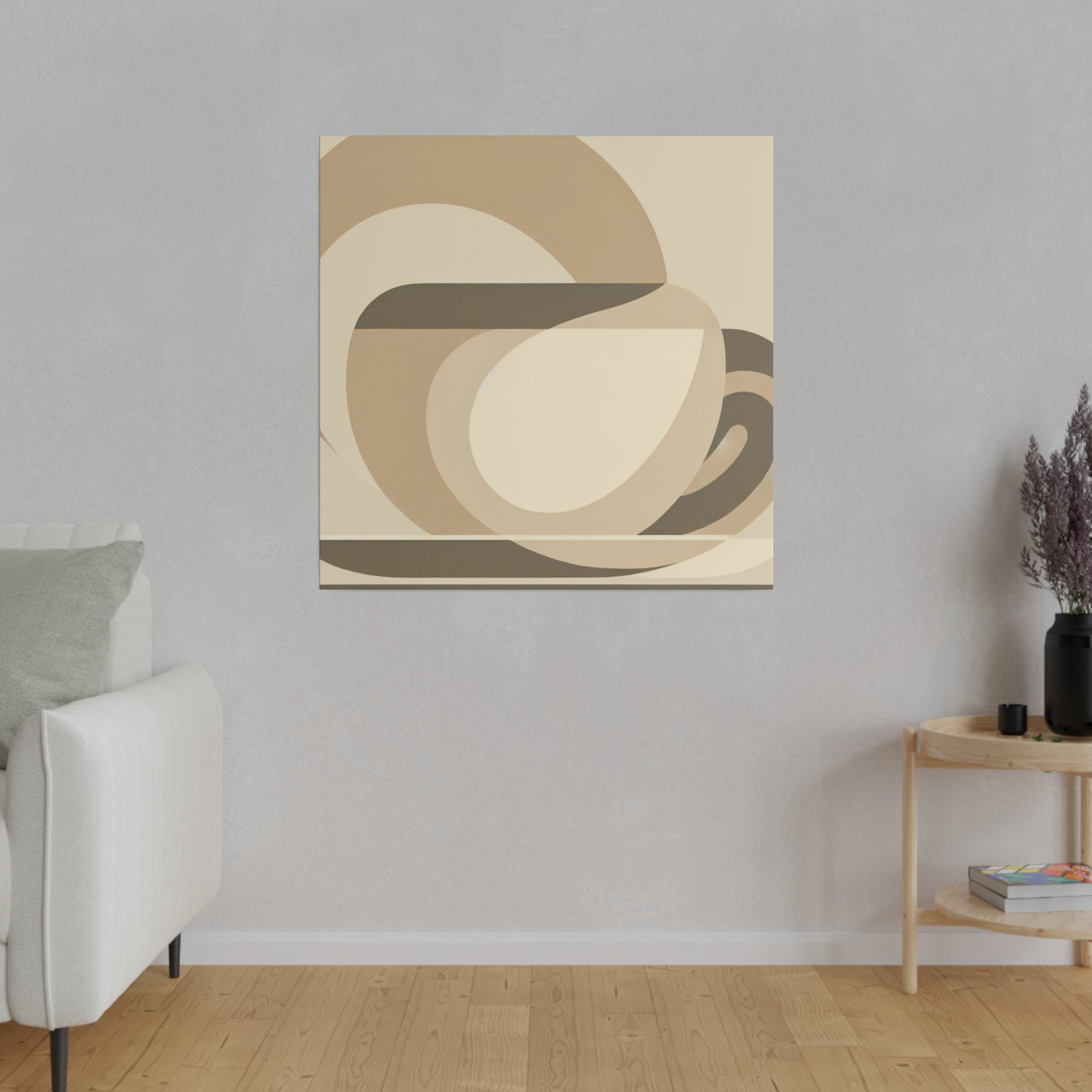 Artistic Minimal Brew Cafe Minimalist Decor Coffee Wall Art Canvas