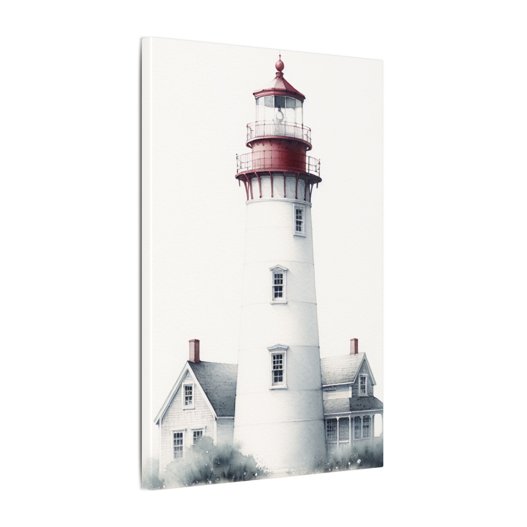 Red-Topped Lighthouse Canvas