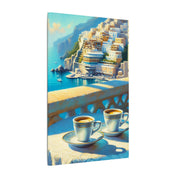 Italian Seaside Café Canvas