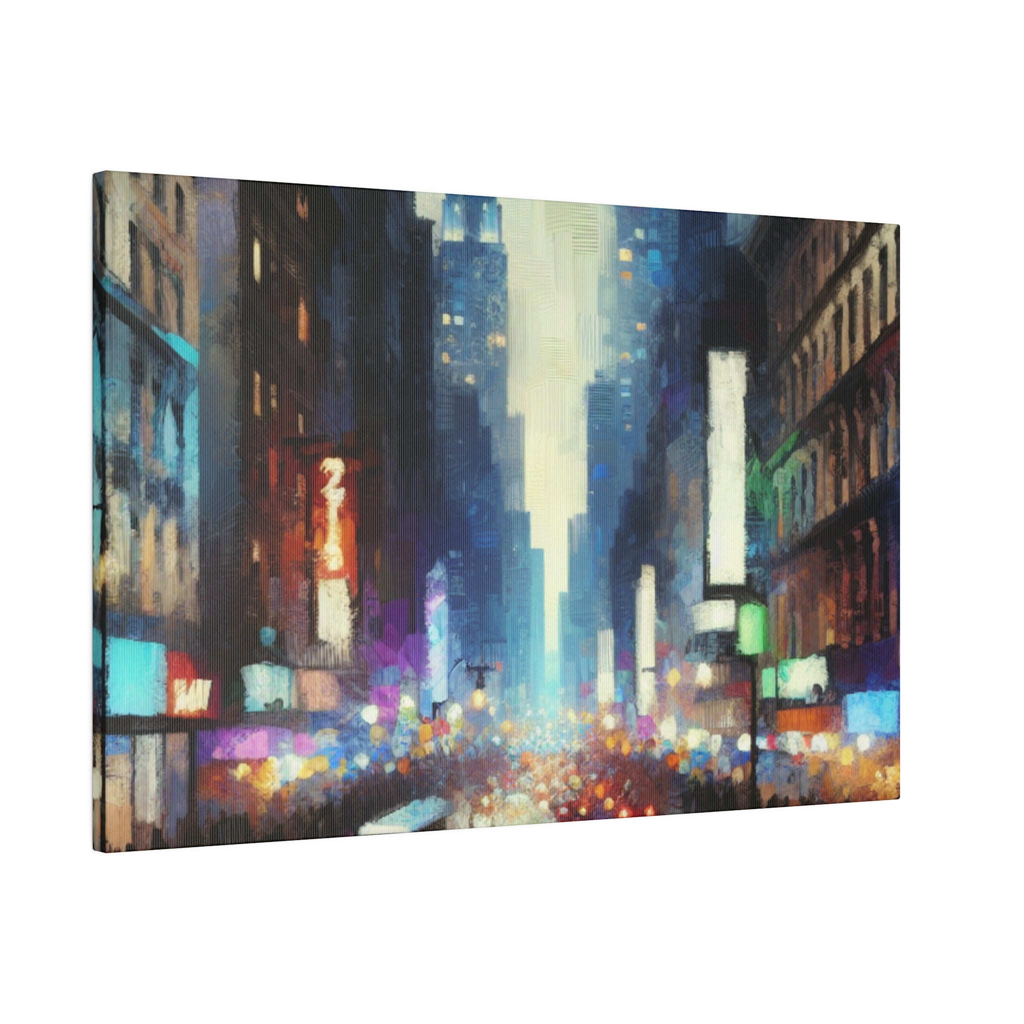 Manhattan Hues Alive New York City Street Painting Canvas