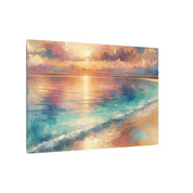 Tranquil Beach Pastel Canvas