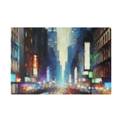 Manhattan Hues Alive New York City Street Painting Canvas