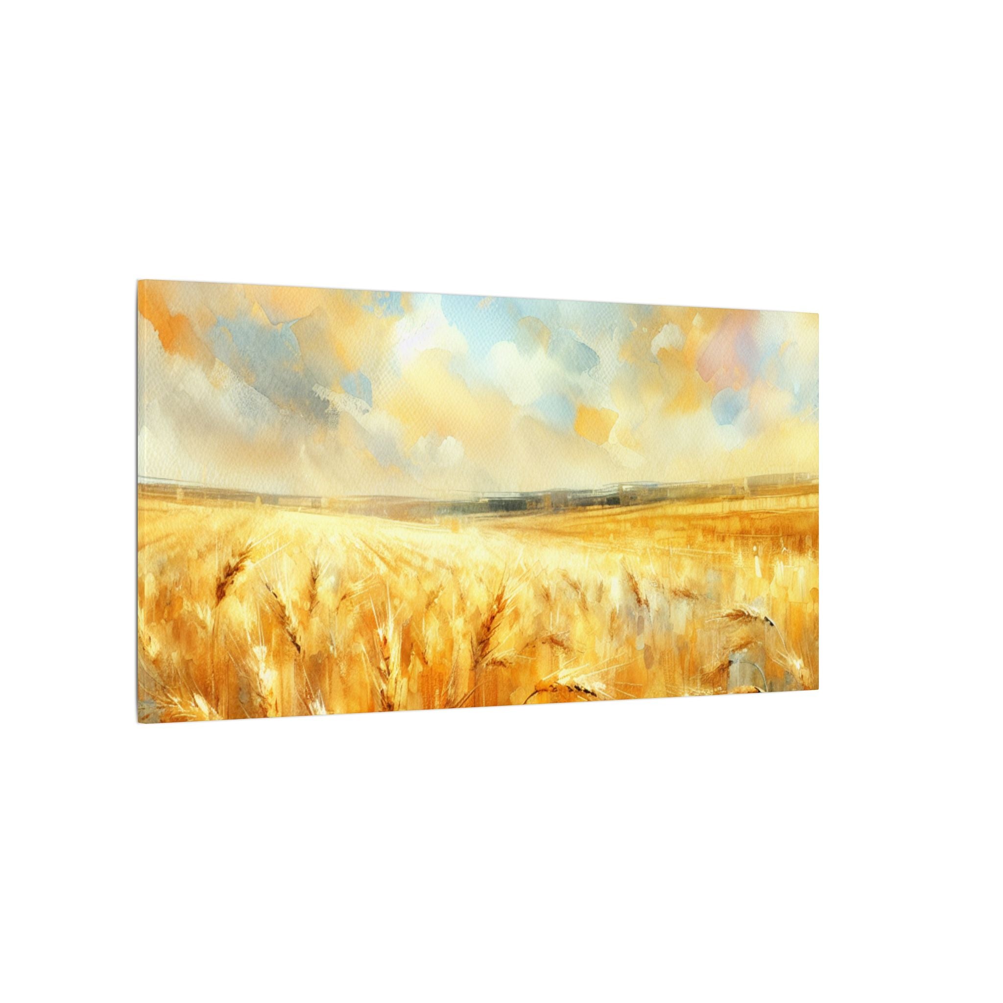 Country Side Golden Field Canvas