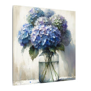 Hydrangeas in Jar Watercolor Canvas