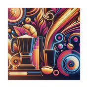 Art Deco Cafe Coffee Shop Decor Canvas