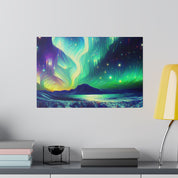 Aurora Winter Dream Northern Lights Painting Canvas