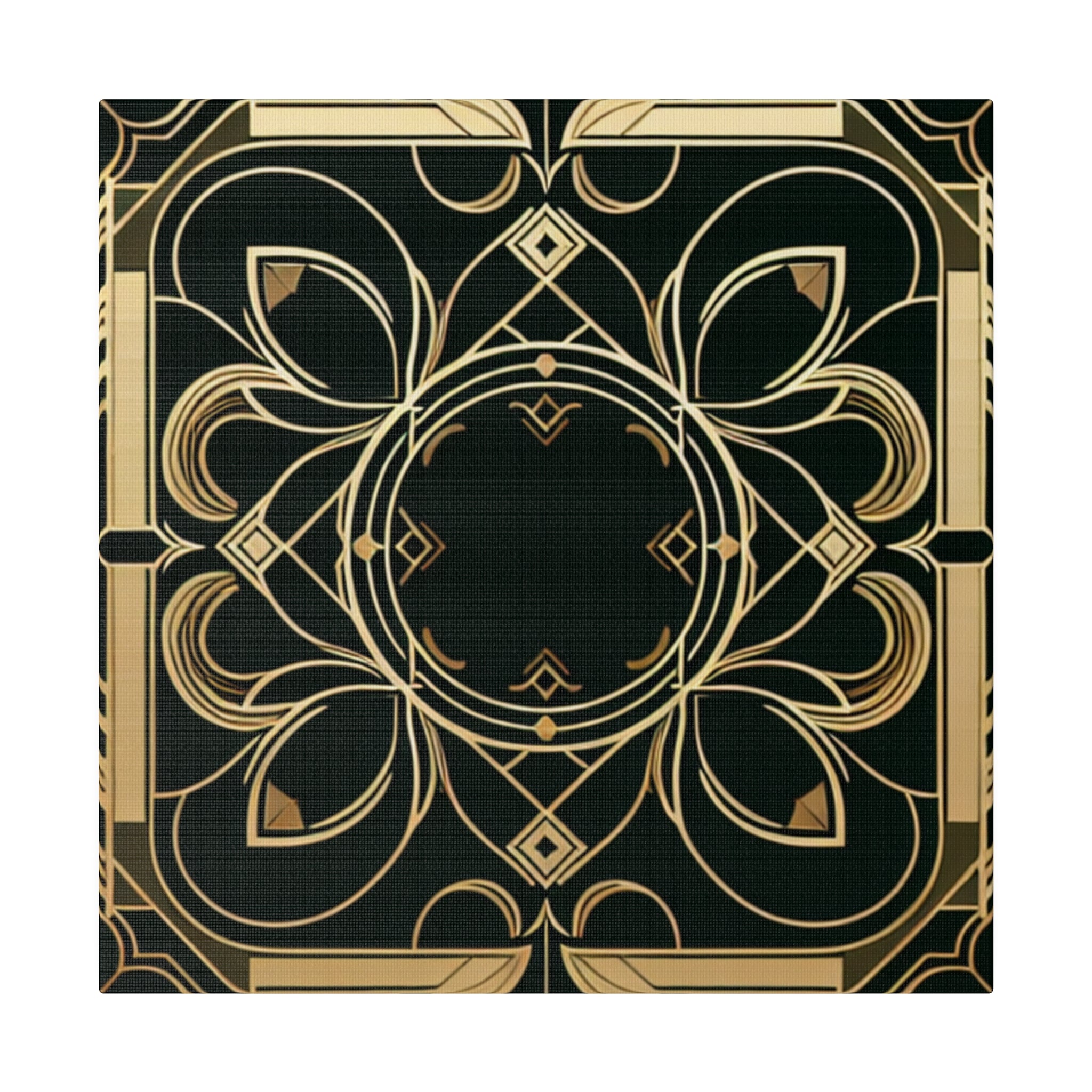 Deco Dazzle Elegance Pattern Art Deco Wall Art Canvas