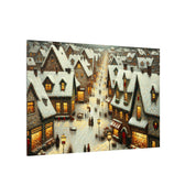 Small Town Christmas Canvas