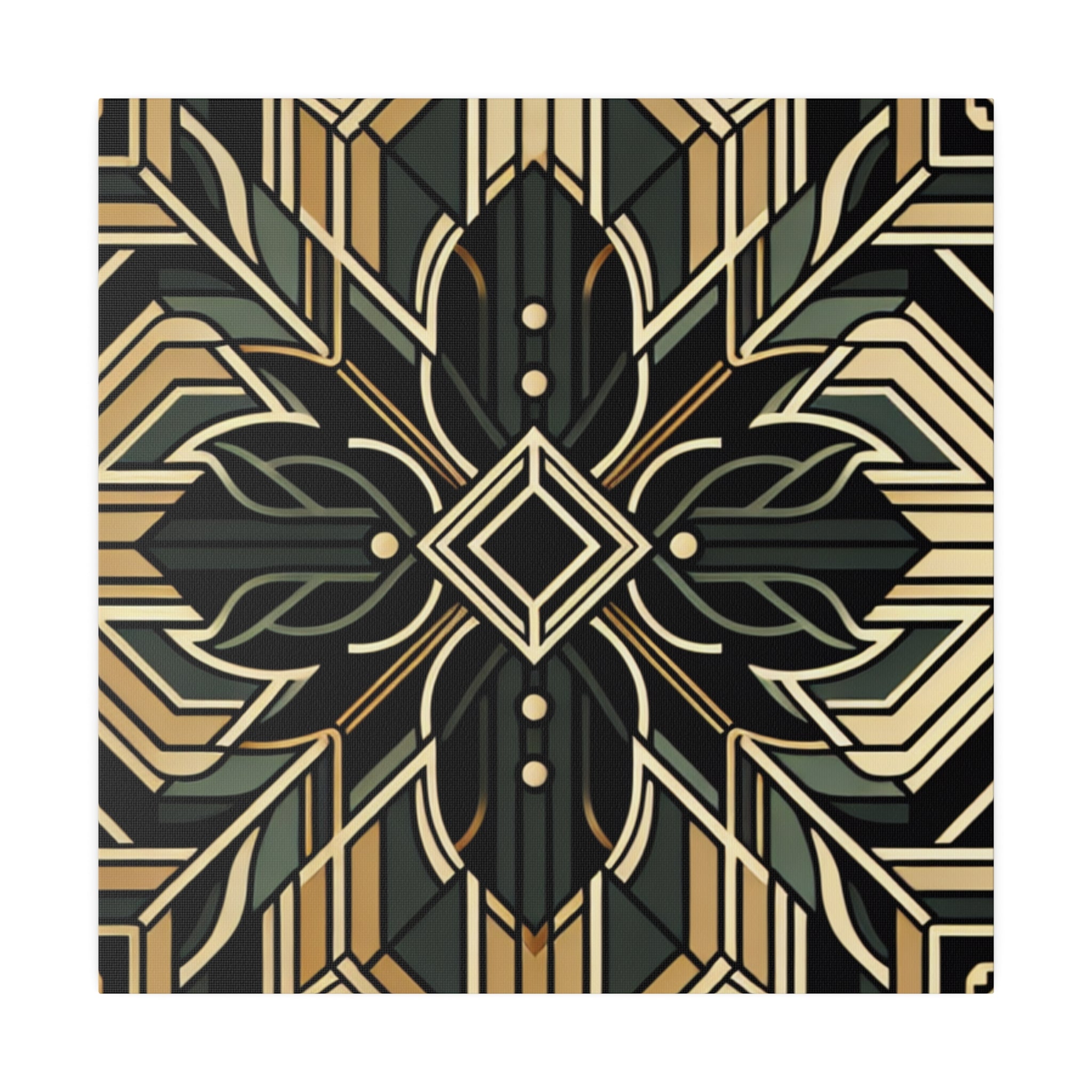 Deco Elegance Whirl Art Deco Wall Art Canvas