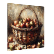 Basket of Autumn Apples Canvas