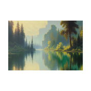 Serene Lake Melody Lake Painting Canvas