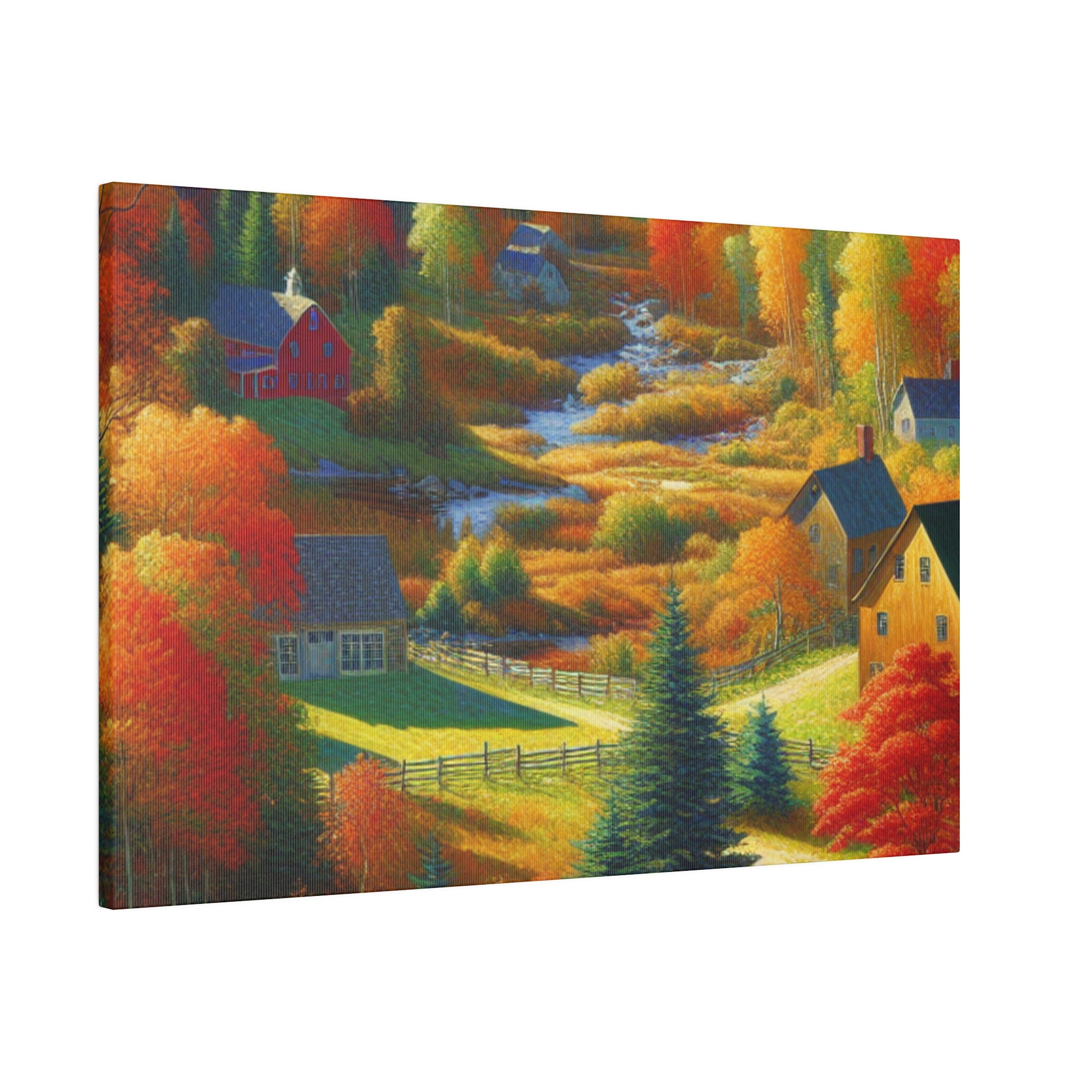 Autumn Embrace Radiance Fall Painting Canvas