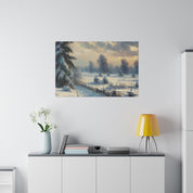 Twilight Frost Snowscape Artwork Winter Painting Canvas